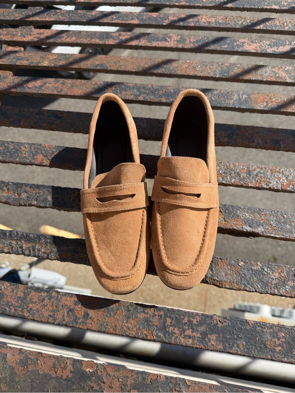 Black Suede Studio Arrow Suede Loafers